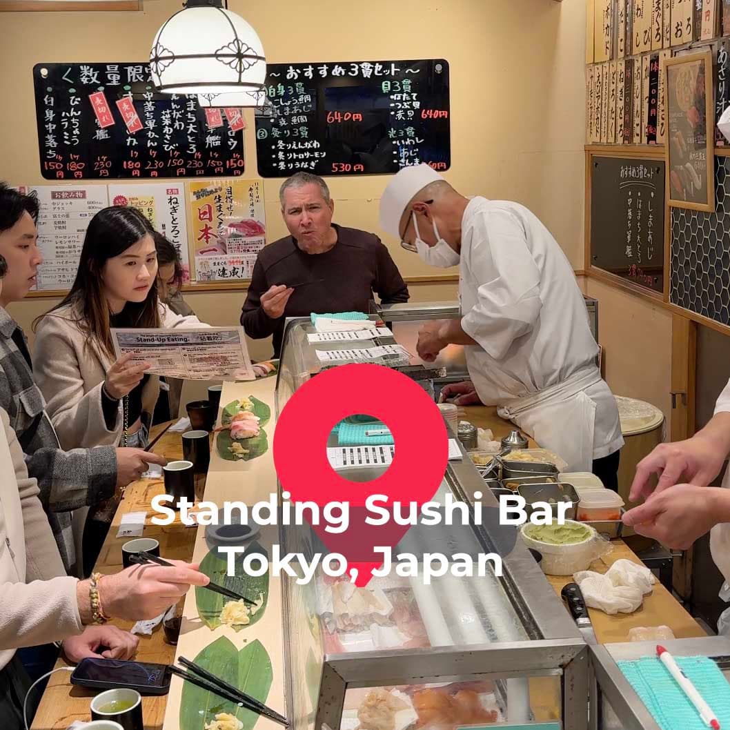 Japan: Standing Sushi Bar